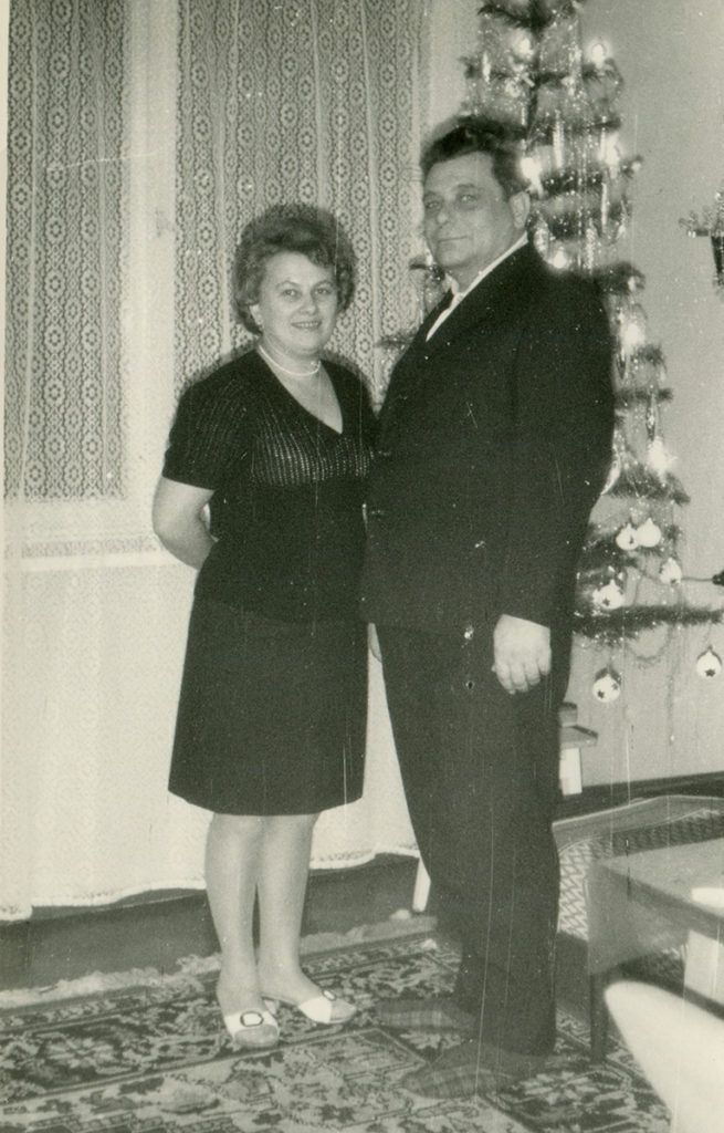 Maria Galicka z mężem